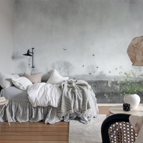 Fototapet, Scandinavian Landscape, Black &amp; White, Rebel Walls - Img 3