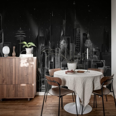 Fototapet, Sci-Fi Town, Black, Rebel Walls - Img 3