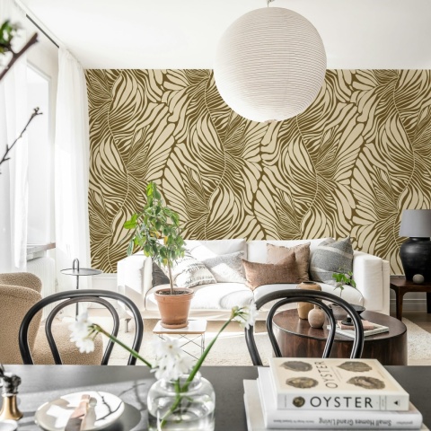Fototapet, Seagrass, Brown, Rebel Walls