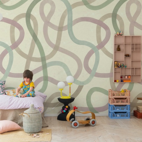 Fototapet, Serpentine, Pastel, Rebel Walls - Img 3