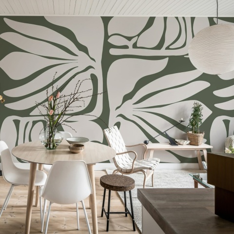 Fototapet, Silent Grove, Moss Green, Rebel Walls