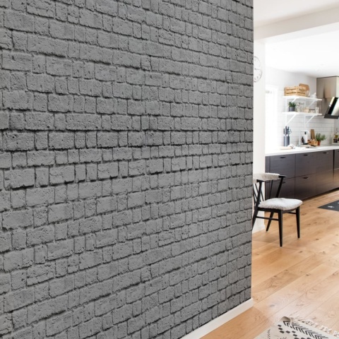 Fototapet, Soft Bricks, Grey, Rebel Walls - Img 3