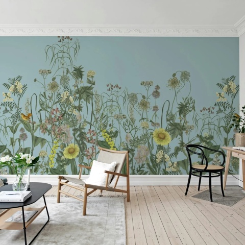 Fototapet, Springmeadow, Blue, Rebel Walls