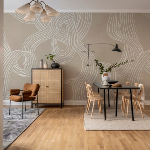 Fototapet, Stripes Repeatable, Beige, Rebel Walls - Img 3