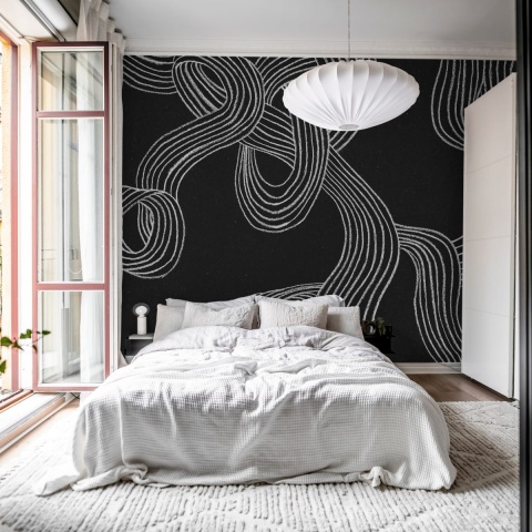 Fototapet, Stripes Repeatable, Black, Rebel Walls - Img 3