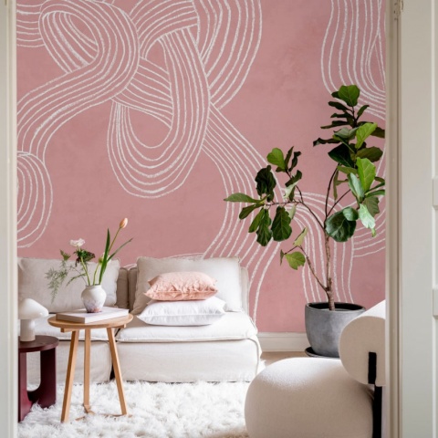 Fototapet, Stripes Repeatable, Pink, Rebel Walls - Img 4