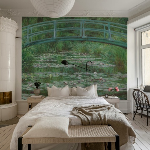 Fototapet, The Japanese Footbridge by Monet, Rebel Walls