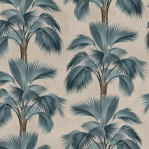 Fototapet, Tropical Rhythm, Blue, Rebel Walls - Img 2