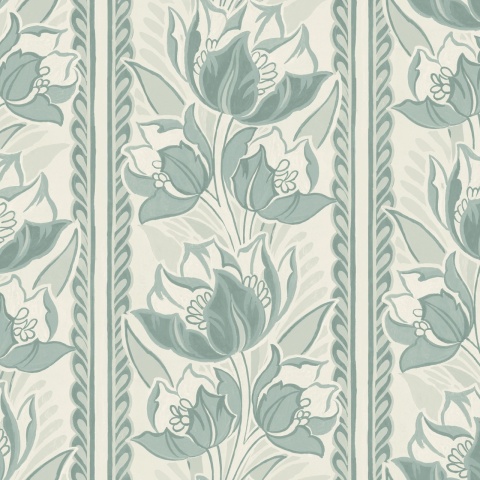 Fototapet, Tulip Stripes, Green, Rebel Walls - Img 2