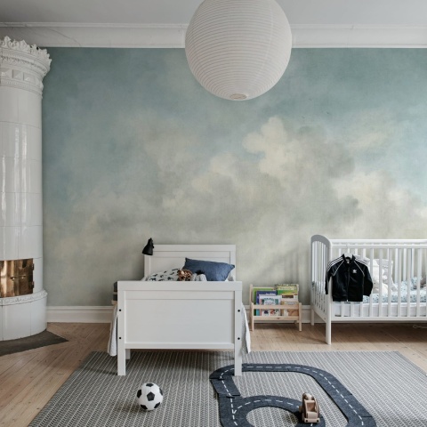 Fototapet, Vintage Clouds, Blue, Rebel Walls - Img 3