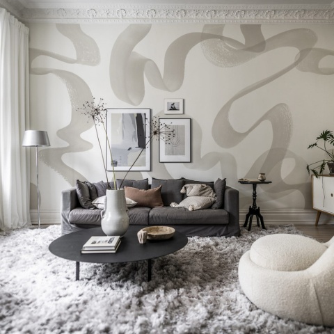 Fototapet, Waves, Beige, Rebel Walls - Img 5