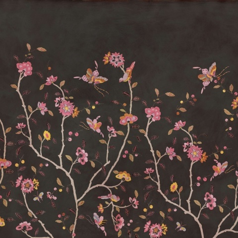 Fototapet, Whispering Petals, Black, Rebel Walls - Img 2