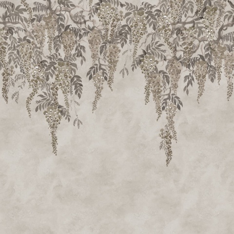 Fototapet, Whispers Wisteria, Gray, Rebel Walls - Img 2