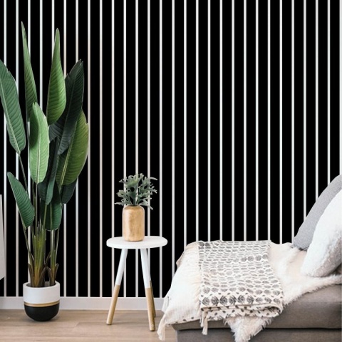 Fototapet White and Black Stripes, VLAdiLA - Img 4