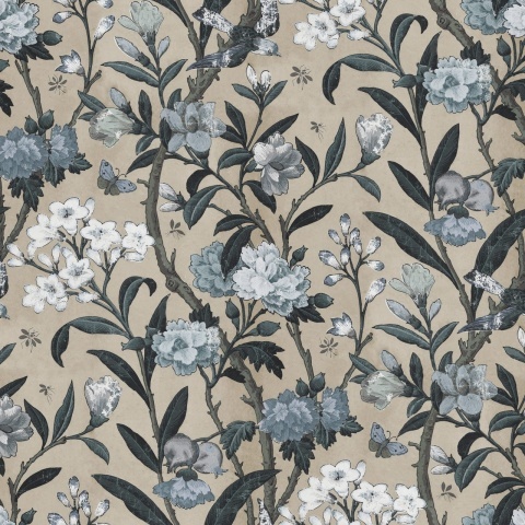 Fototapet, Winding Bloom, Light Blue, Rebel Walls - Img 2