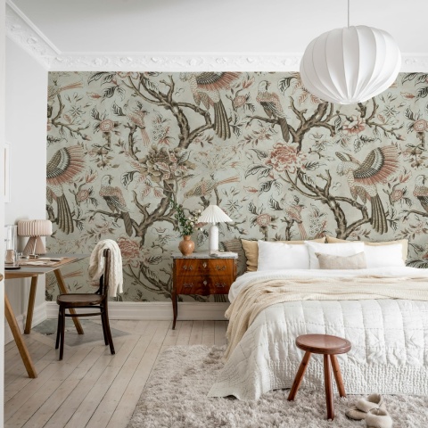 Fototapet, Wings in Bloom, Beige, Rebel Walls