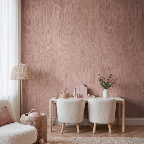 Fototapet, Wood Shades, Pink, Rebel Walls - Img 3