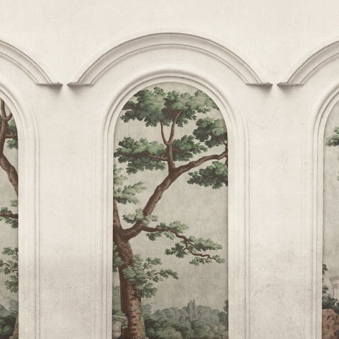 Fototapet, Woodland Arches, Green, Rebel Walls - Img 2