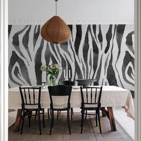 Fototapet, Zebra Stripes, Graphite, Rebel Walls - Img 4