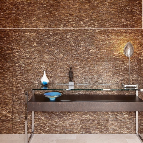 Panou decorativ 3D, Coconut, Omo Niha Natural, 12 placi 42x21cm, 1.05 mp - Img 2