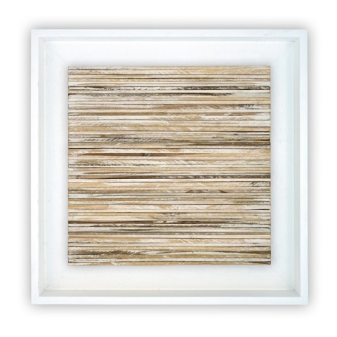 Panou decorativ lemn, Tec, My Nipa Hut White