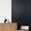Panou riflaj decorativ 3D Olmo, Negru, 12.2x1.2x270 cm - Img 8