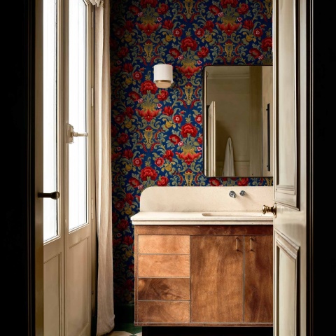 Tapet Aranjuez Damask, Vermilion, Coordonne, 5mp / rola