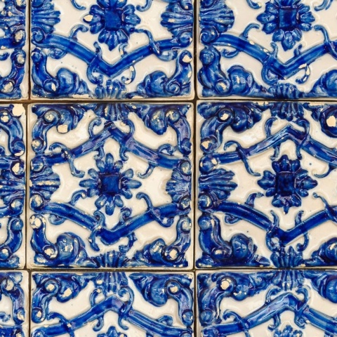 Tapet Artisan Tiles, Morocco Blue, Rebel Walls, 5 mp / rola - Img 2