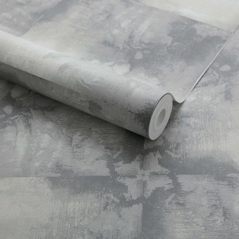 Tapet, Crystalline, Quartz Grey Luxury Tile, 1838 Wallcoverings, 5.3mp / rola - Img 2