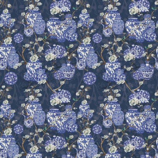Tapet Hydrangea and Ginger Tea Party Blue, VLAdiLA - Img 2