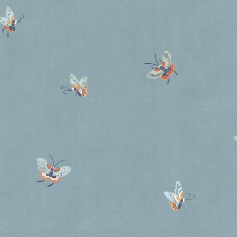 Tapet lavabil, Butterflies, Misty Blue, Sandberg, 5.3mp / rola - Img 2