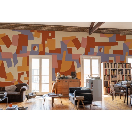 Tapet lavabil Cubic Experience, Orange, TresTintas