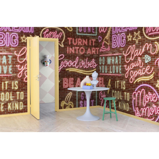 Tapet Neon Vibes, Brickwall, Rebel Walls