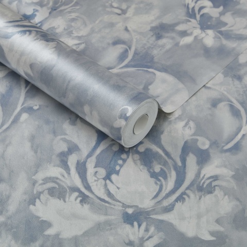 Tapet, Ornamenta, Pewter Grey Luxury Damask, 1838 Wallcoverings, 5.3mp / rola - Img 2