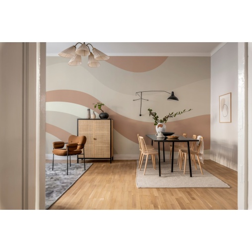 Tapet Smooth Waves, Beige, Rebel Walls
