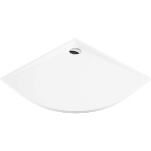 Cădiță de duș din acrilat, semicerc, 80 cm, Kerria Plus, KTS_054B