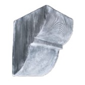 Consola decorativa din poliuretan, gri, modern, ED017G - 9x6x10 cm