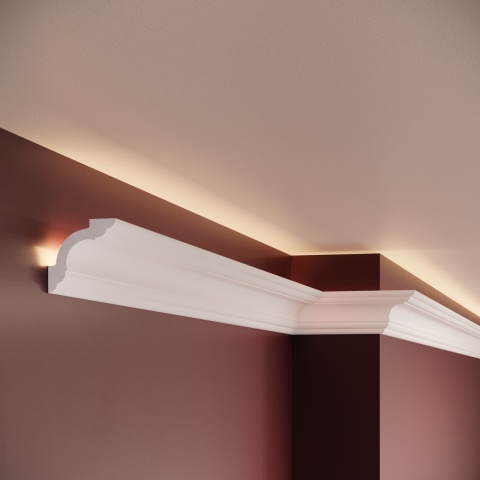 Cornisa polimer rigid, Manavi, C9 - 5x5x200 cm - Img 3