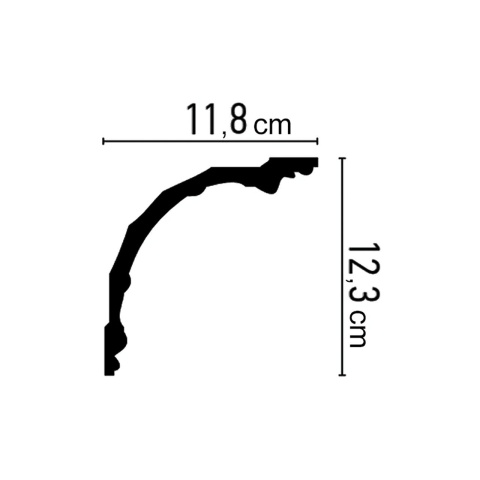 Cornisa poliuretan C792 - 12.3x11.8x200 cm - Img 2