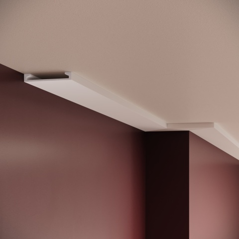 Cornisa poliuretan flexibil, Manavi, B25F-7x1.2x200 cm