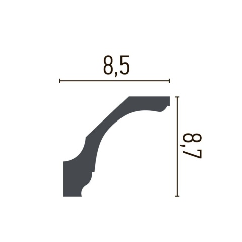 Cornisa poliuretan P935 - 8.7x8.5x200 cm - Img 2