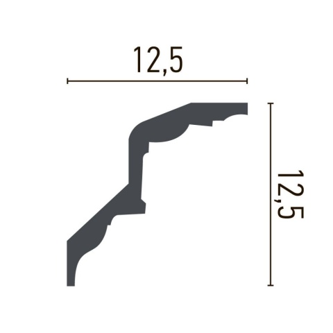 Cornisa poliuretan P937 - 12.5x12.5x200 cm - Img 2