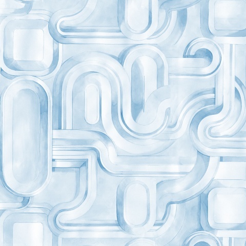 Fototapet, Abstract Path, Blue, Rebel Walls - Img 2