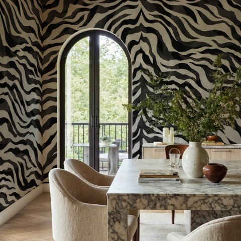 Fototapet, Animal Luxe, Black &amp; White, Rebel Walls - Img 3