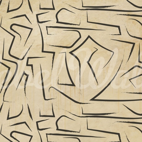 Fototapet, Artistic Lines, Beige, Rebel Walls - Img 2