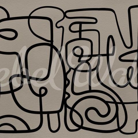 Fototapet, Artsy, Warm Grey, Rebel Walls - Img 2