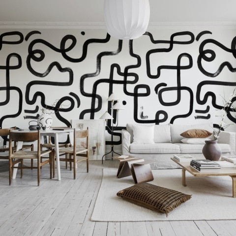 Fototapet, Artzy Path, Graphite, Rebel Walls