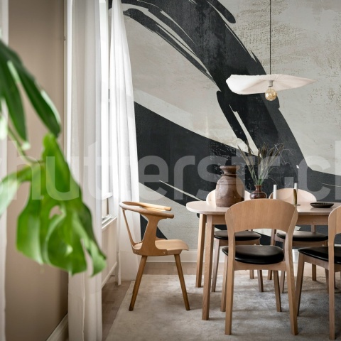 Fototapet, Artzy Stripes, Gray, Rebel Walls