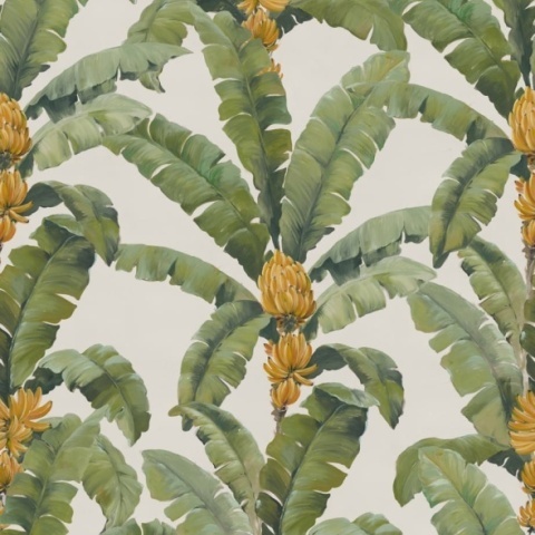Fototapet, Banana Leaf, White, Rebel Walls - Img 2