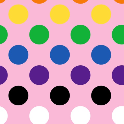 Fototapet, Big Dots, Happy Pink, Rebel Walls - Img 2
